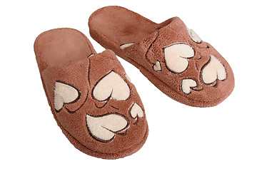 Image showing Brown slippers.