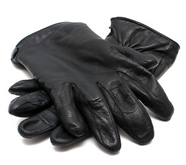 Image showing Winter leather gloves