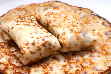 Image showing Pancakes with filling