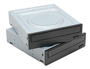 Image showing Two DVD-ROM drives