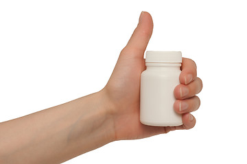 Image showing Vial in hand