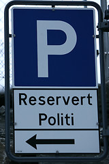 Image showing Reserved police