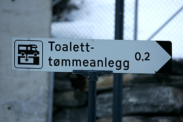 Image showing Toalett tømming