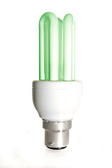 Image showing Green Energy saver light bulb