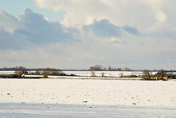 Image showing Stormy Winter skies