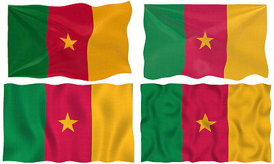 Image showing four greats flags of Cameroon