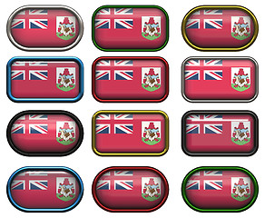 Image showing twelve buttons of the Flag of Bermuda