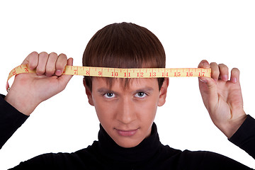 Image showing young man in black