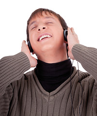 Image showing young man with headphones