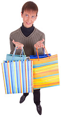 Image showing young man and bags