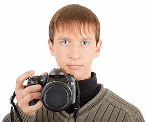 Image showing man with a camera