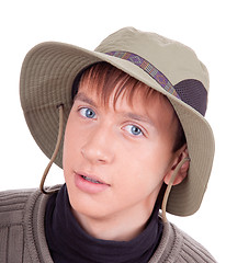 Image showing portrait of a young tourist