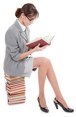 Image showing woman and book