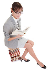 Image showing woman and book