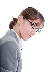 Image showing portrait of a business woman in glasses