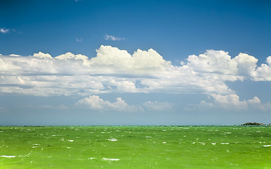 Image showing green ocean