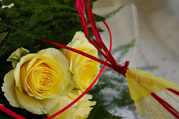 Image showing Yellow roses