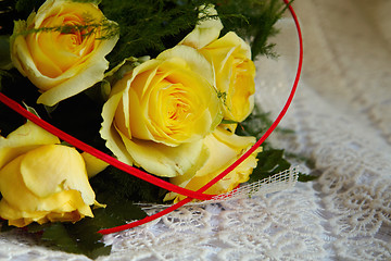 Image showing Yellow roses