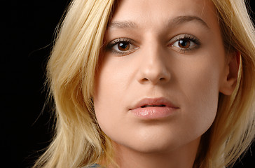 Image showing Portrait of a beautiful blonde