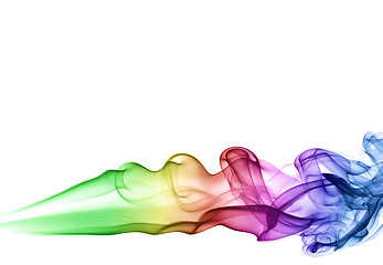 Image showing Colored smoke puff