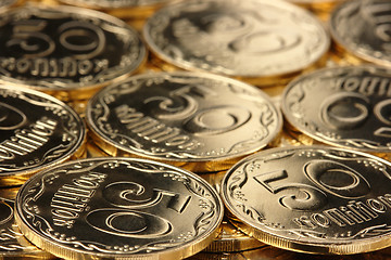 Image showing Golden coins background