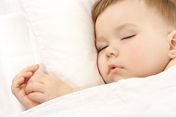 Image showing Cute child is sleeping