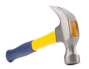 Image showing Single blue and yellow hammer