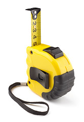 Image showing Single yellow and black tape measure