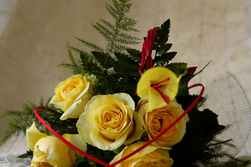 Image showing Yellow roses