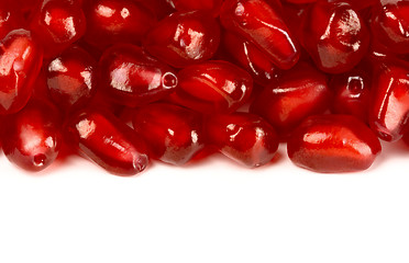 Image showing Ripe pomegranate seeds