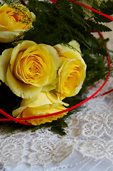 Image showing Yellow roses