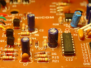 Image showing electronic components board