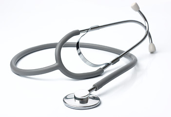 Image showing Gray stethoscope