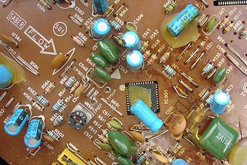 Image showing electronic components board