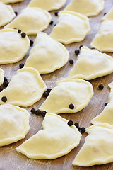 Image showing Raw cabbage dumplings - traditional Ukrainian food