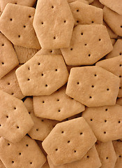 Image showing Brown crackers background