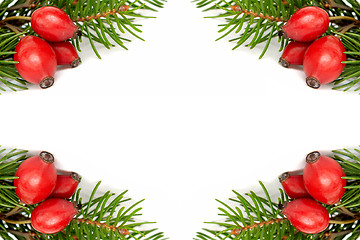 Image showing Red-green christmas arragement