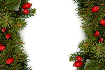 Image showing Red-green christmas arragement