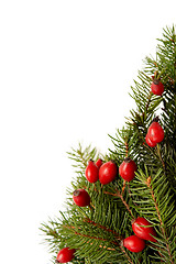 Image showing Red-green christmas arragement