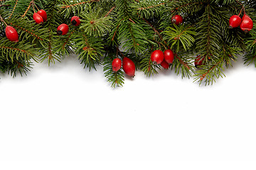 Image showing Red-green christmas arragement