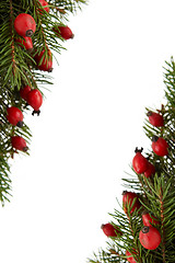 Image showing Red-green christmas arragement