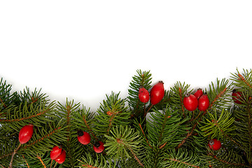 Image showing Red-green christmas arragement