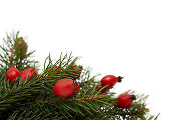 Image showing Red-green christmas arragement