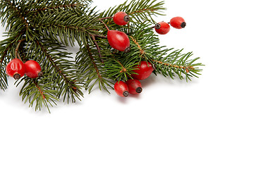 Image showing Red-green christmas arragement