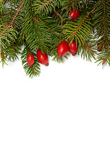 Image showing Red-green christmas arragement