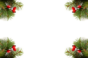 Image showing Red-green christmas arragement