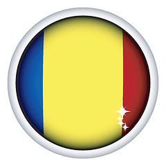 Image showing Romanian flag button