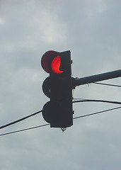 Image showing Red traffic light