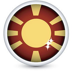 Image showing Macedonian flag button