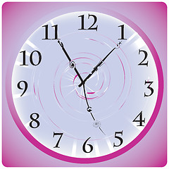 Image showing Purple desktop clock